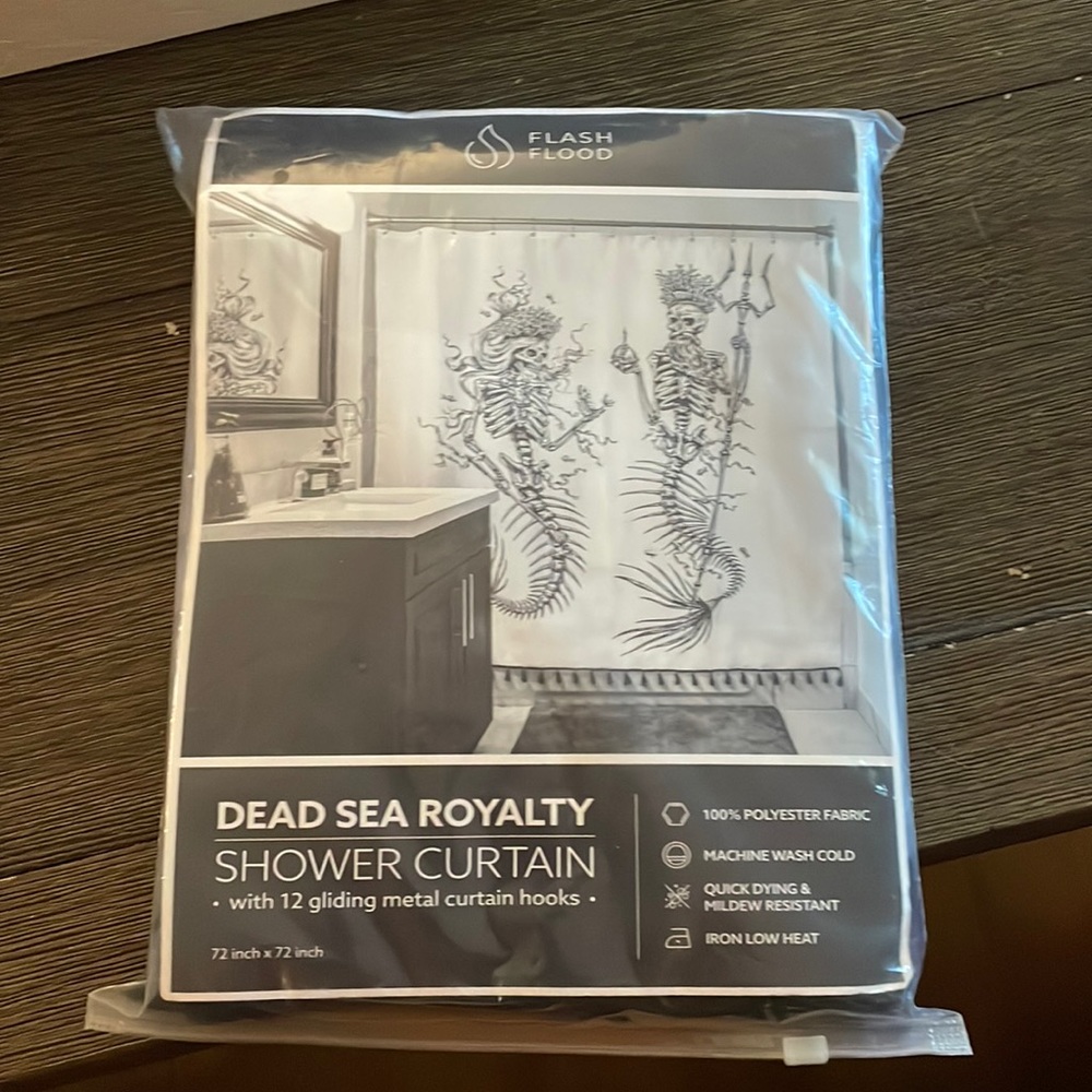 Flash Flood Dead Sea Royalty Shower Curtain w/ curtain hooks